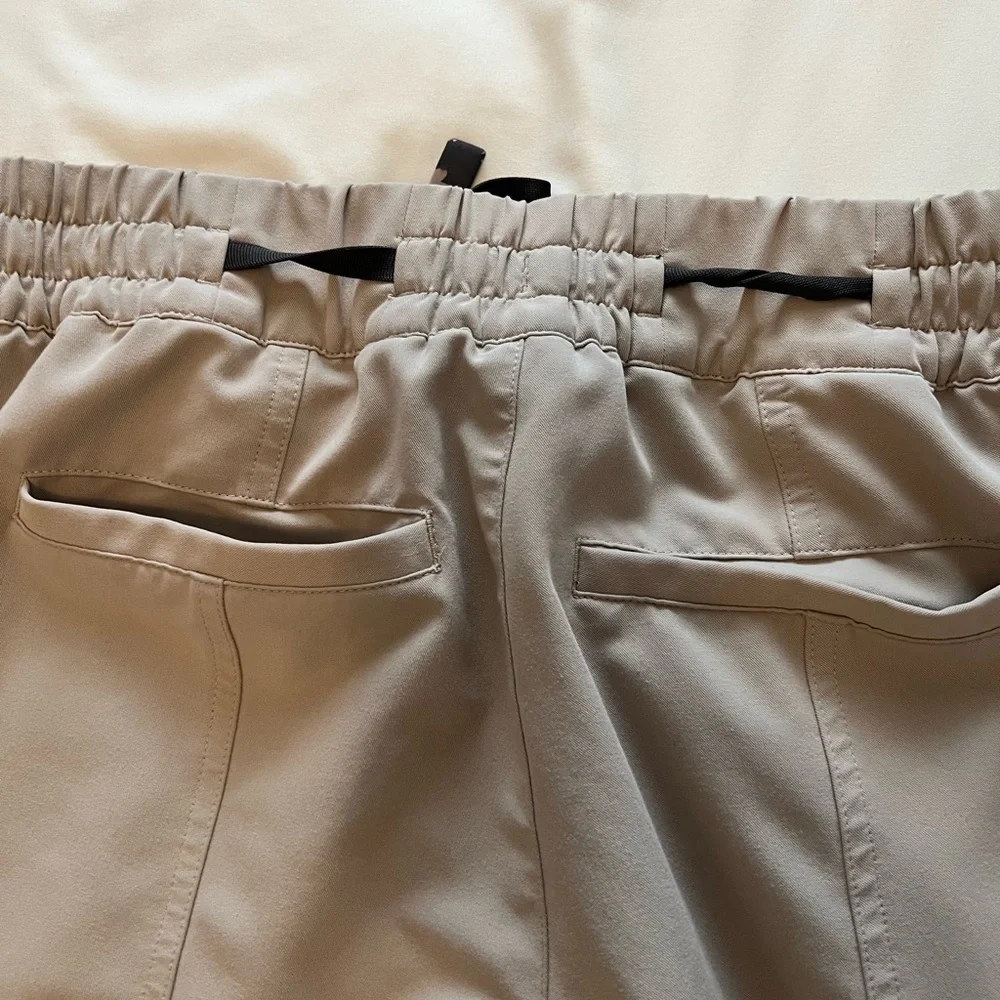 Women's Tan Utility Cargo Jogger Pants